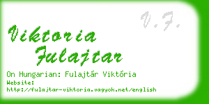 viktoria fulajtar business card